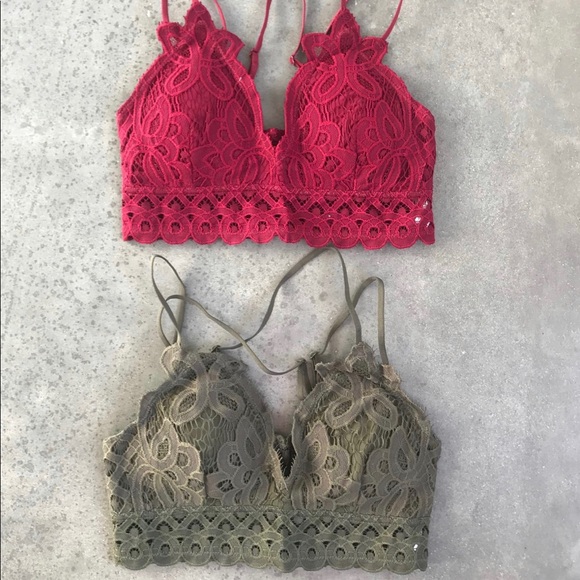 Let’s Layer in Lace Bralette in Cranberry - Picture 6 of 8